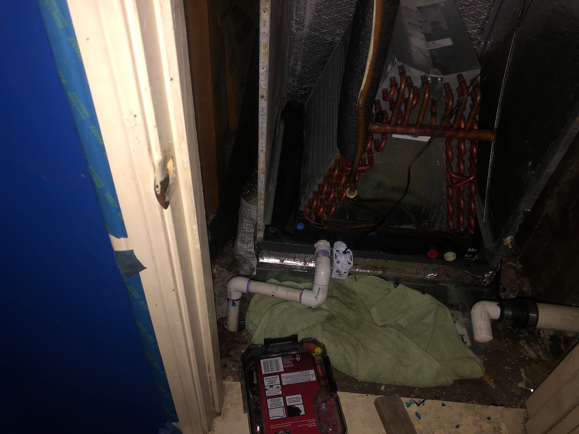 Gallery photos for Condensate Drain Rebuild That Stopped a Small Leak From Getting Worse: Image #1
