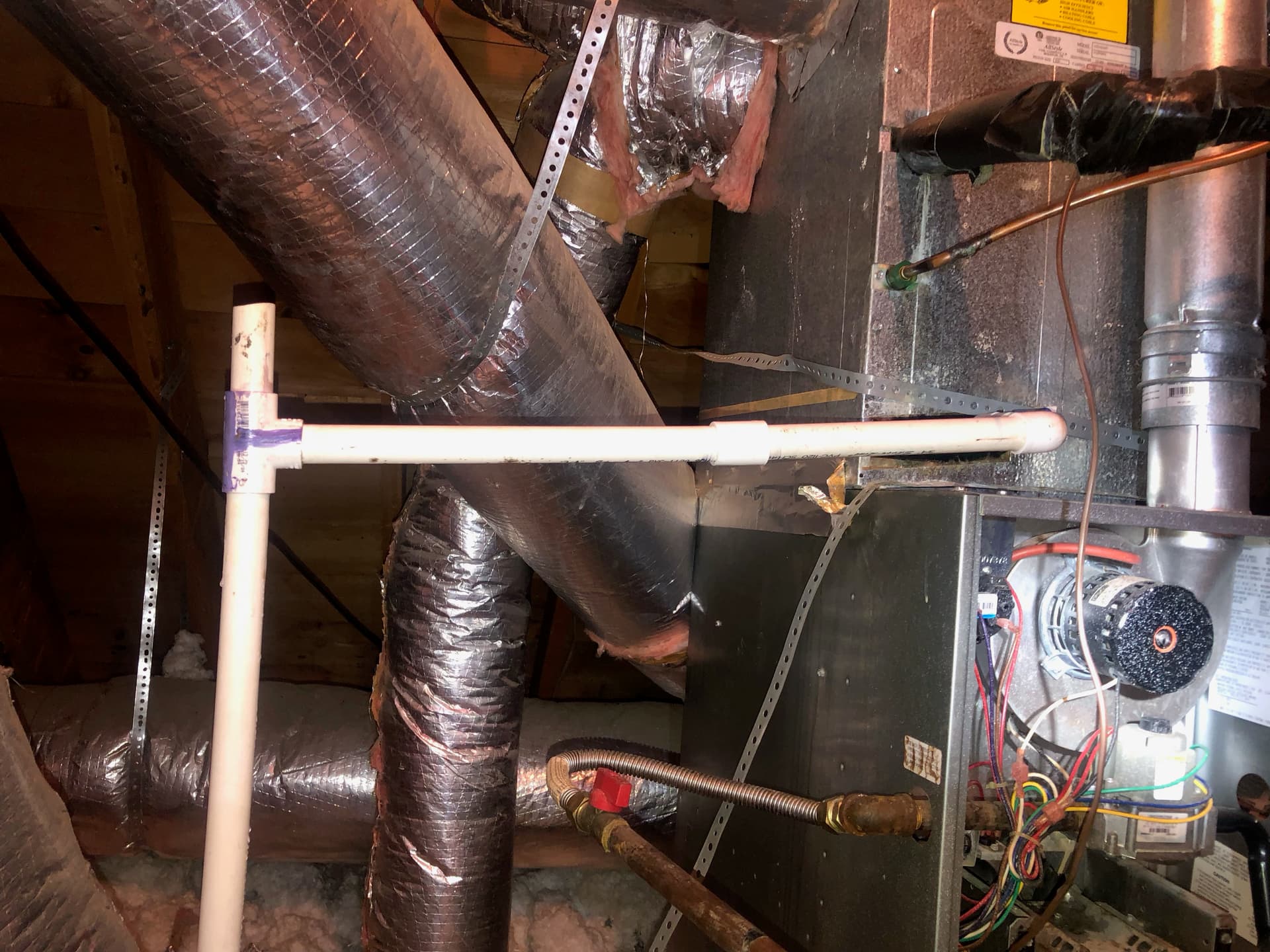 AC Condensate Drain Line Fix With Emergency Safety Cutoff Added image
