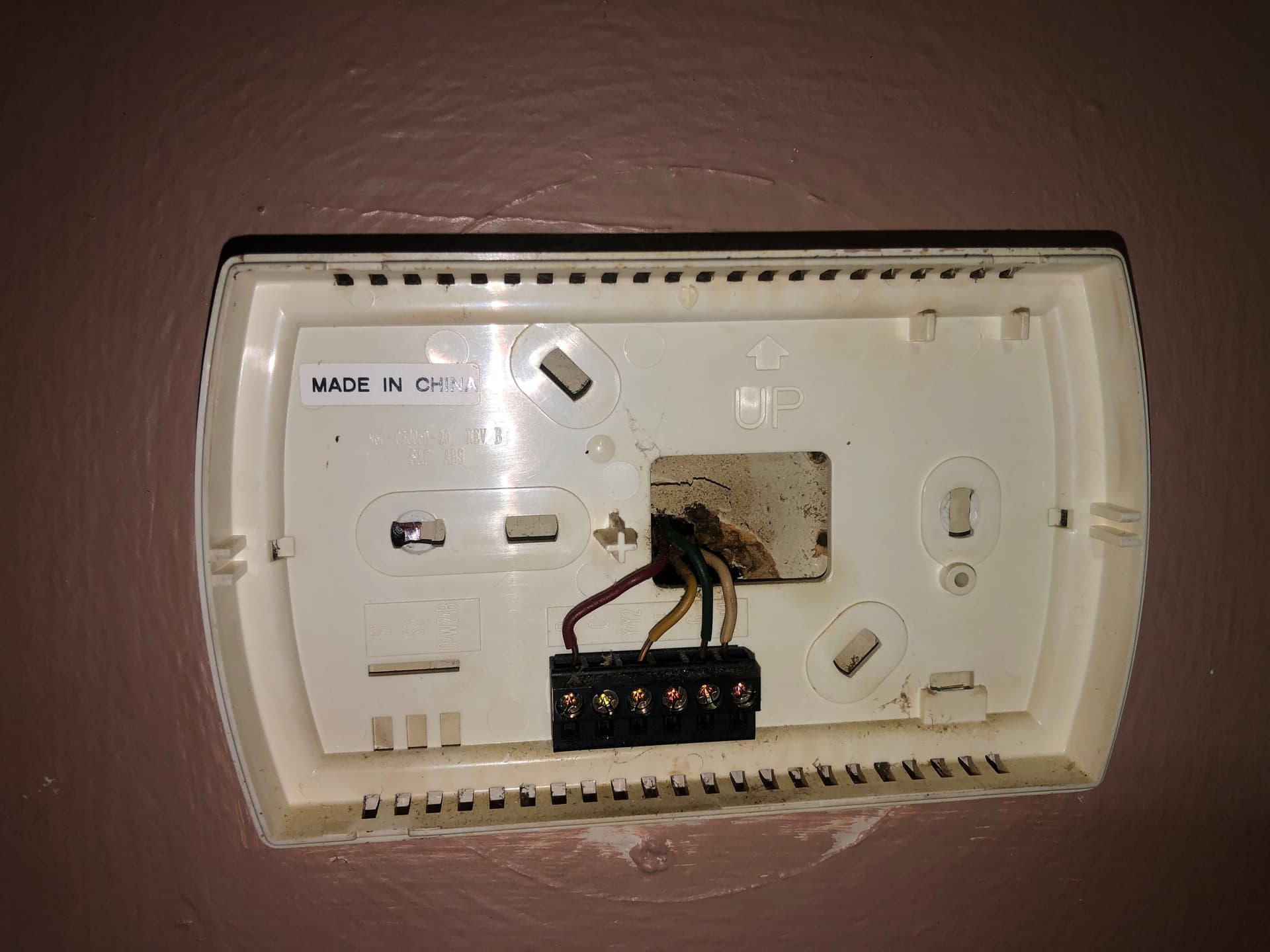 Gallery photos for Old Thermostat Swapped Out for a Clean Honeywell Home Upgrade: Image #1
