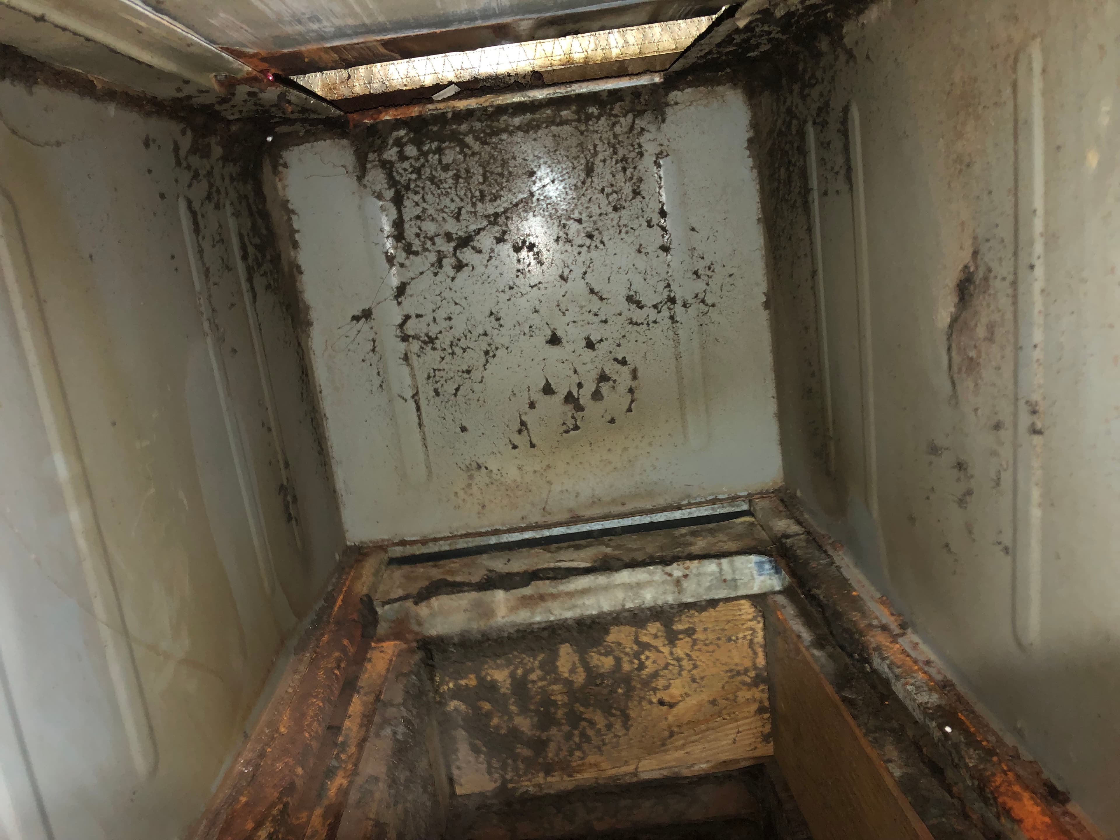 Project Blower Assembly Pull and Clean Before and After image