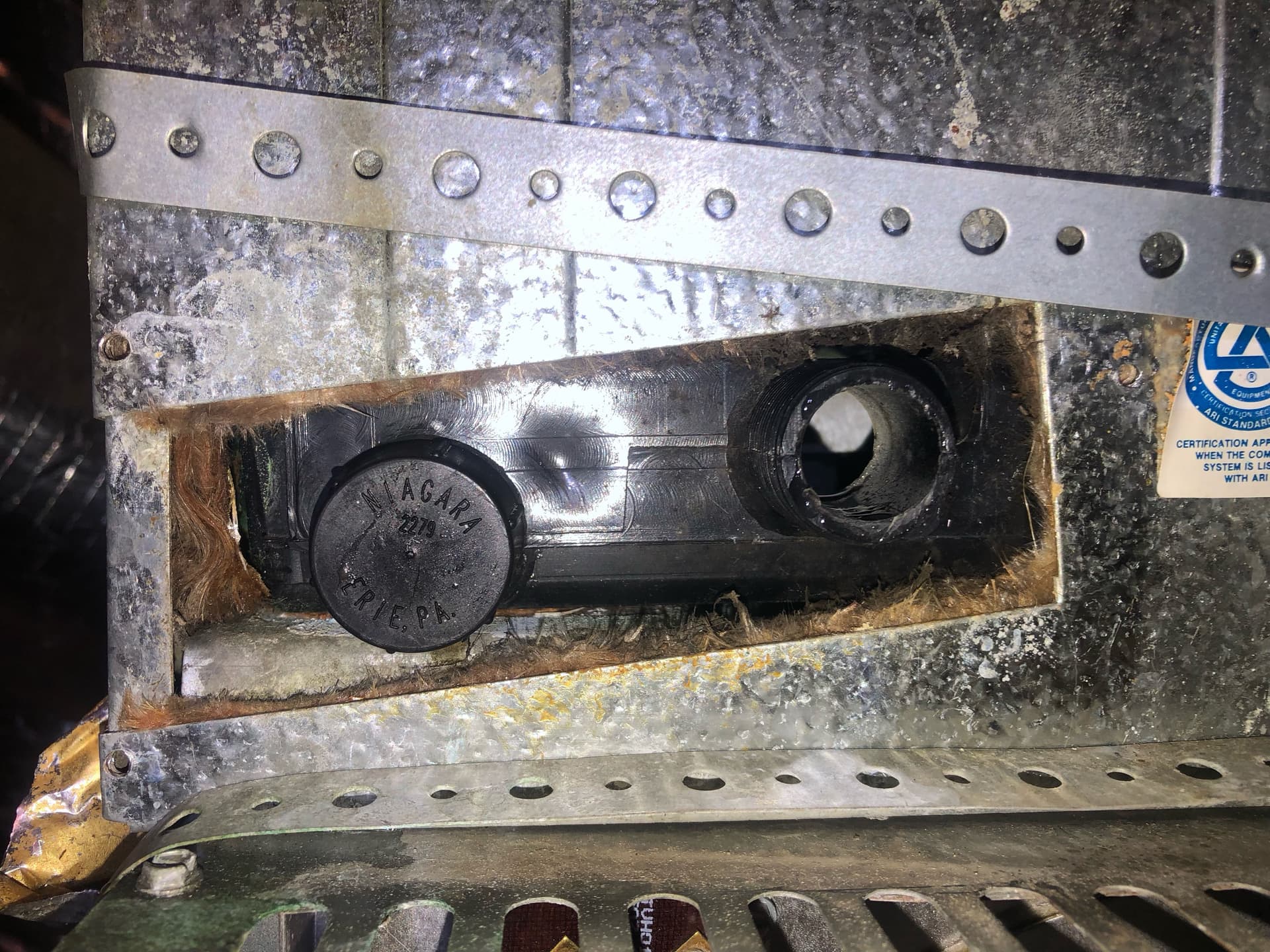 Gallery photos for AC Condensate Drain Line Fix With Emergency Safety Cutoff Added: Image #1