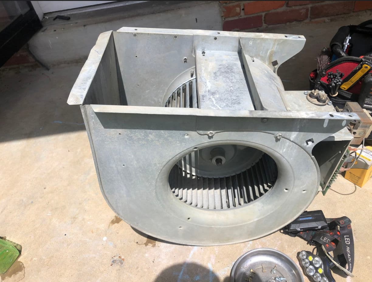 Gallery photos for Blower Motor Replacement and Wheel Cleaning on a Struggling HVAC System: Image #1
