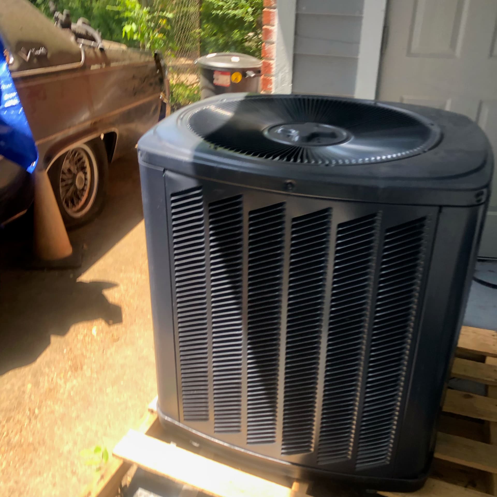Gallery photos for Old Failing Condenser Replaced With a Brand New Unit: Image #2