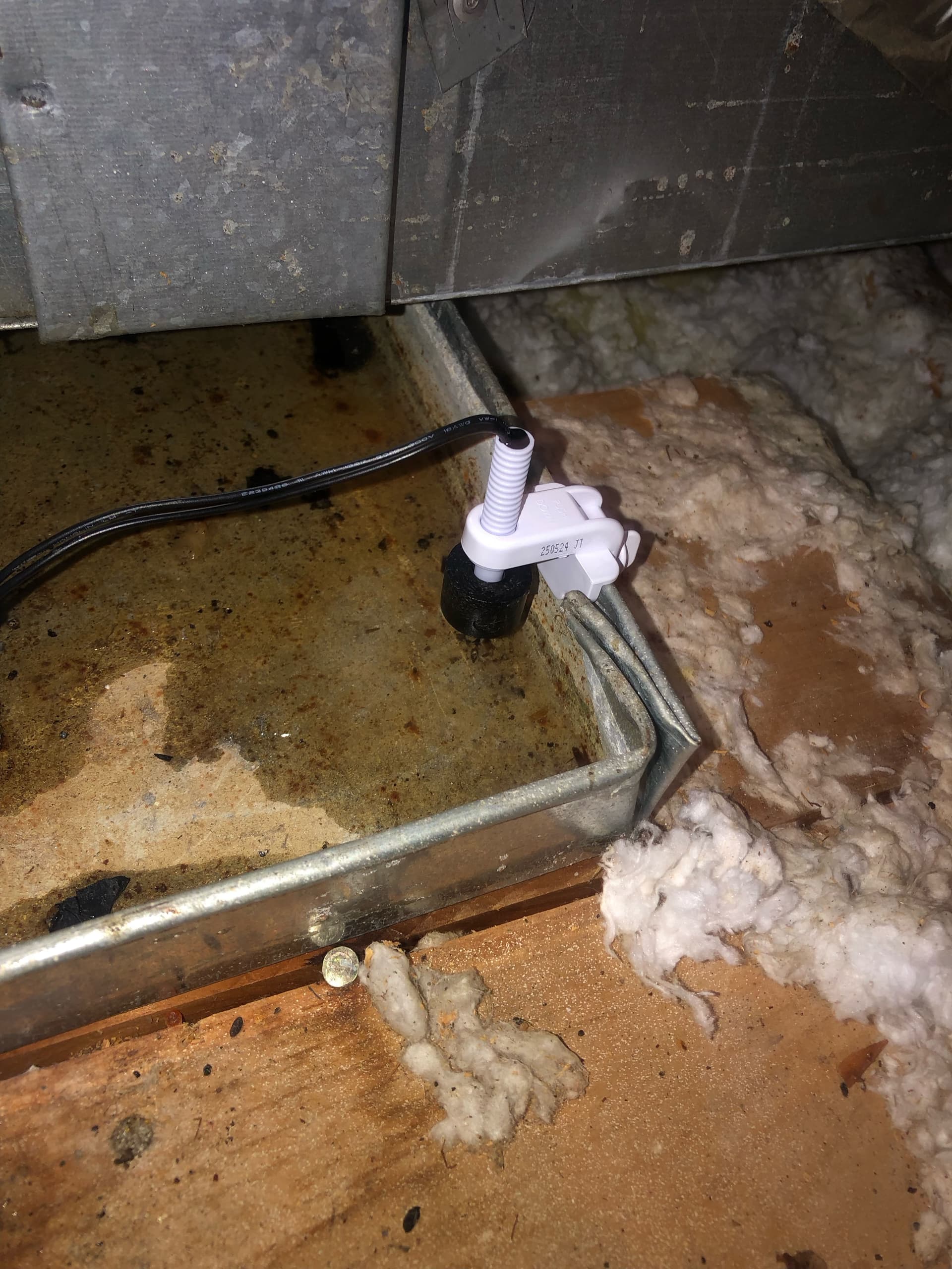 Gallery photos for AC Condensate Drain Line Fix With Emergency Safety Cutoff Added: Image #2