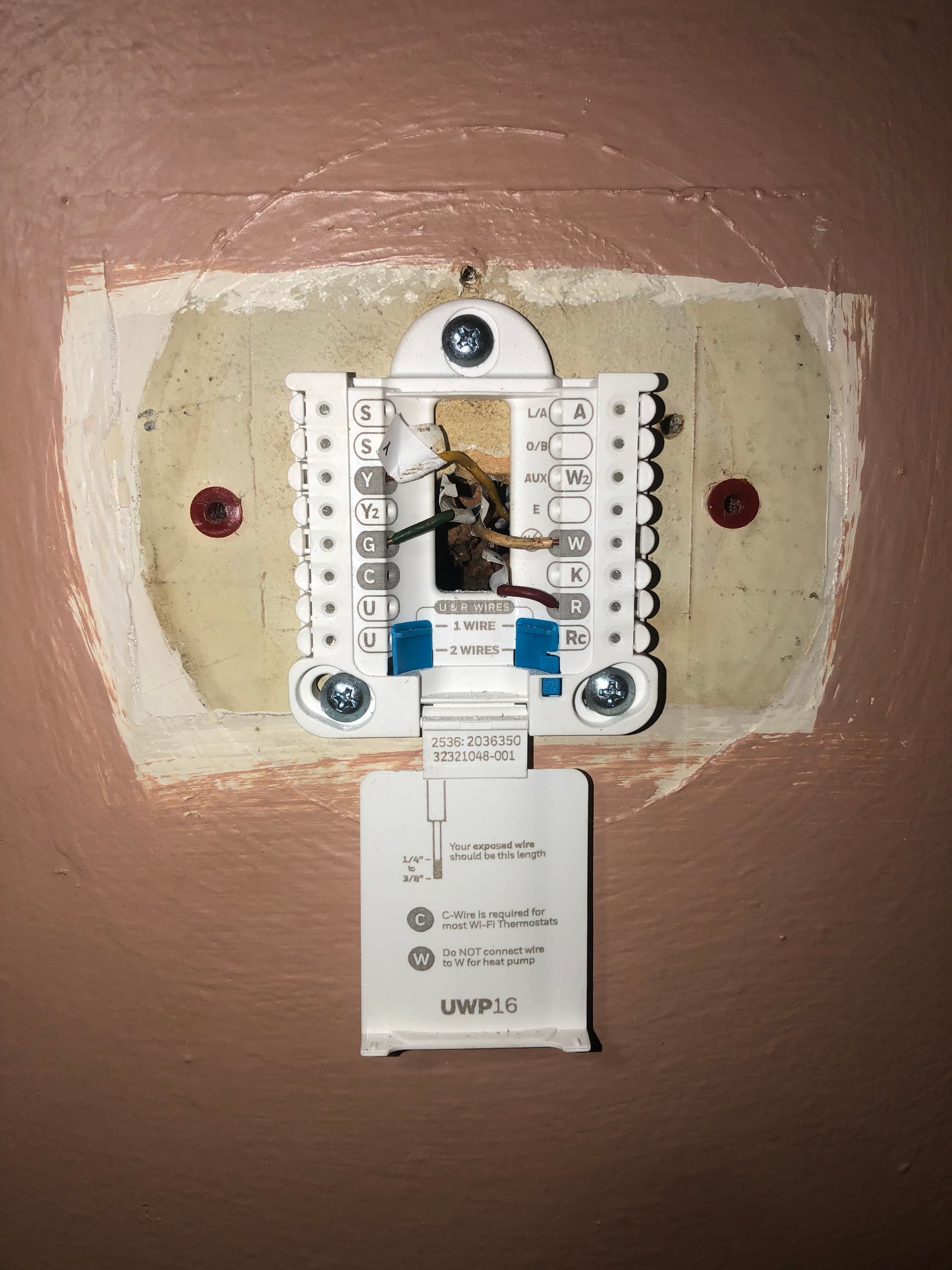 Gallery photos for Old Thermostat Swapped Out for a Clean Honeywell Home Upgrade: Image #2