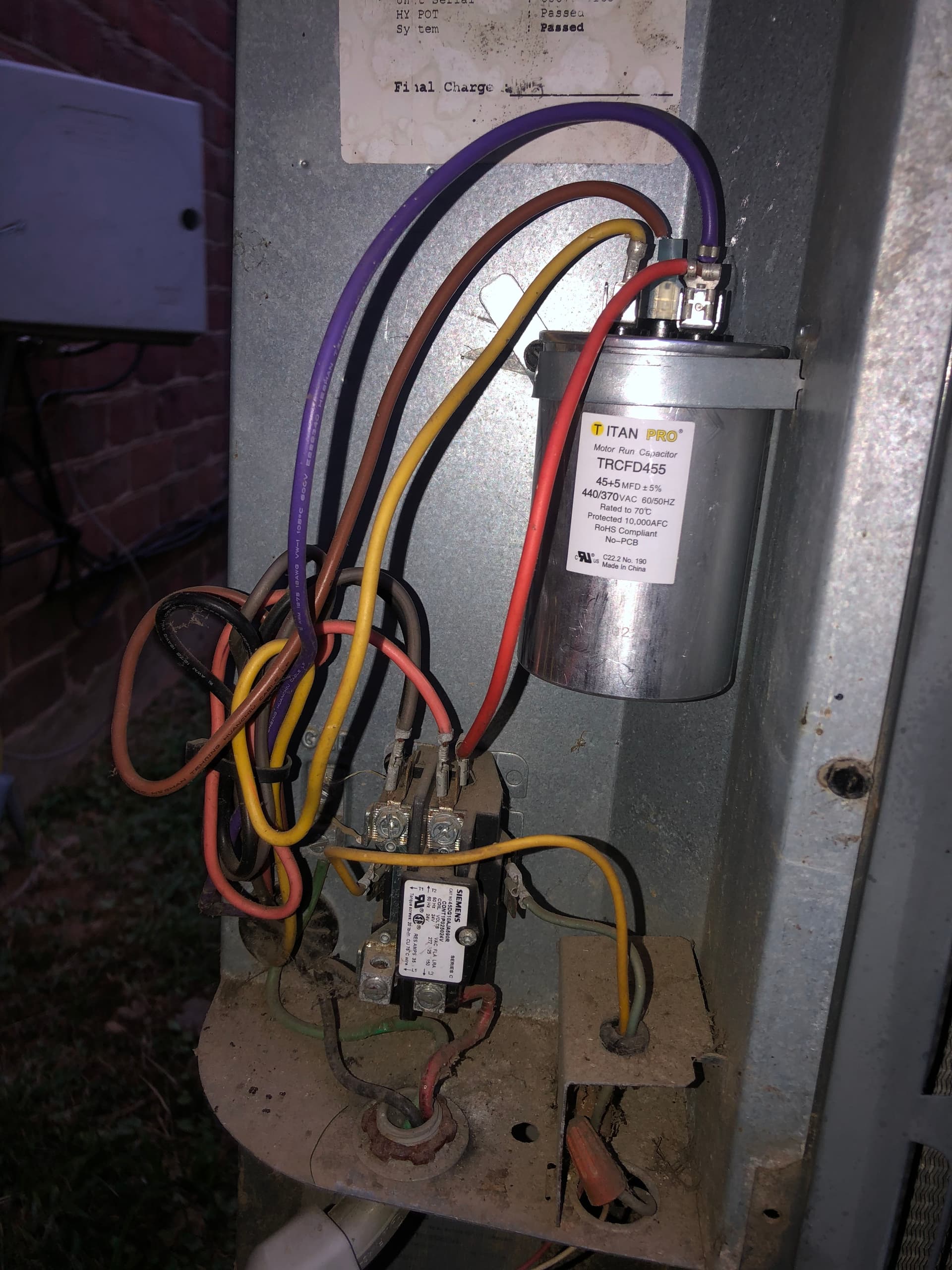 Gallery photos for AC Capacitor Replacement on a Goodman Unit That Stopped Cooling: Image #3