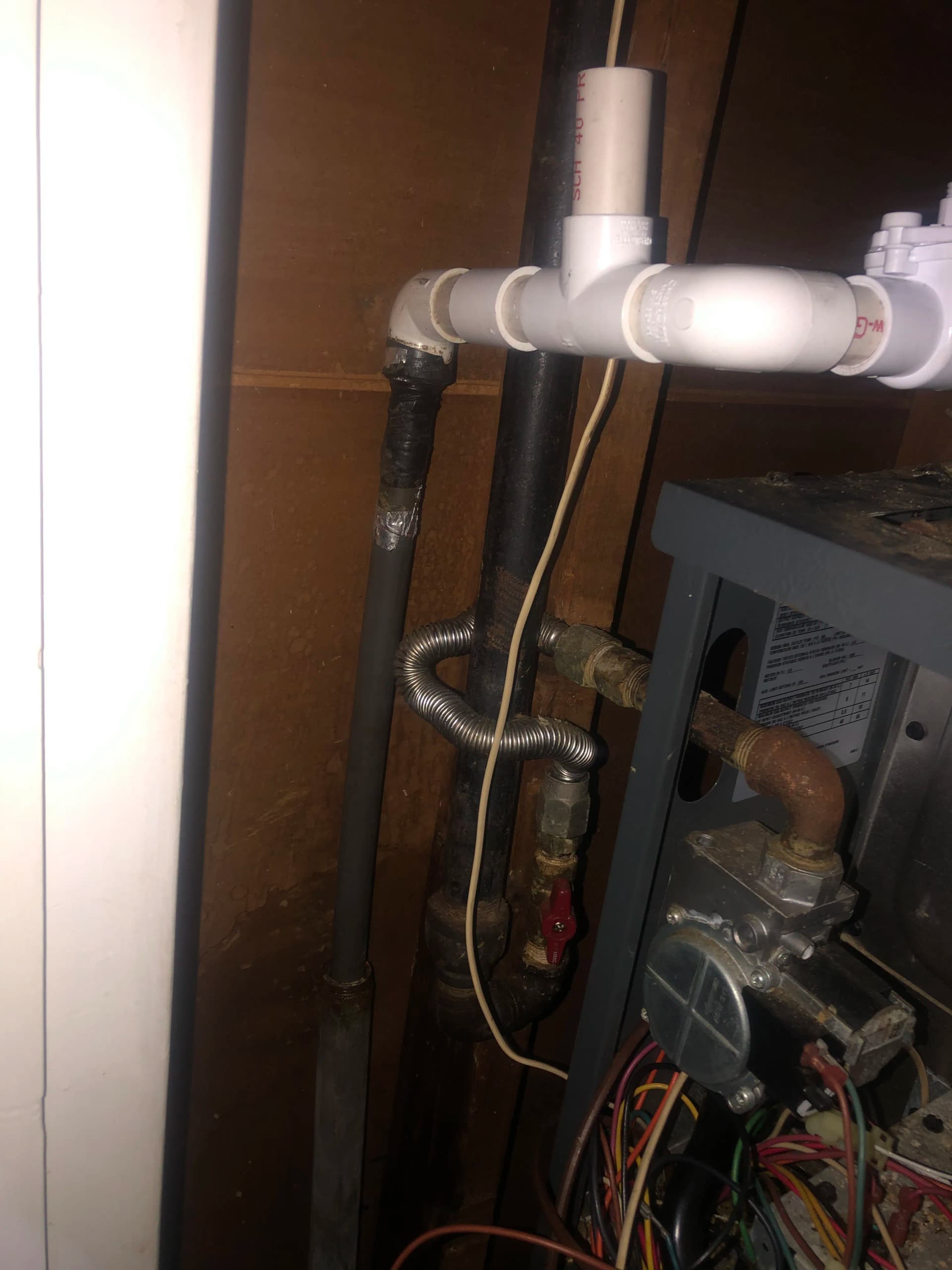 Gallery photos for Clogged Condensate Drain Line and Blower Assembly Cleaning: Image #1