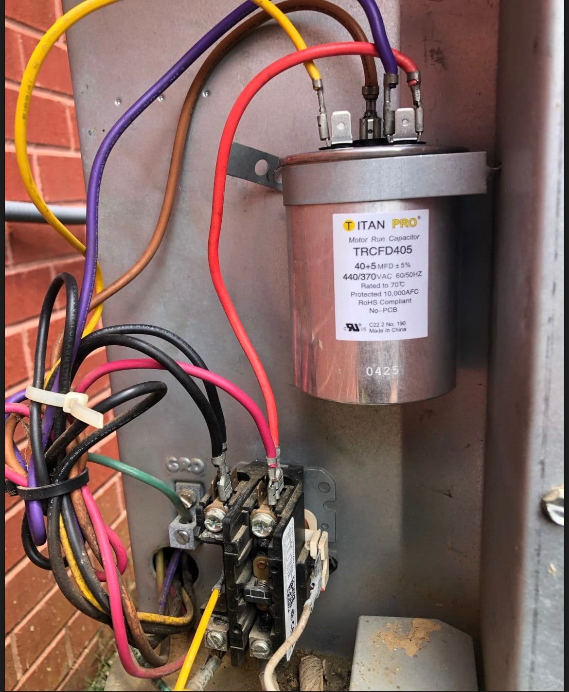 Gallery photos for AC Capacitor Replacement Gets This System Cooling Again: Image #1